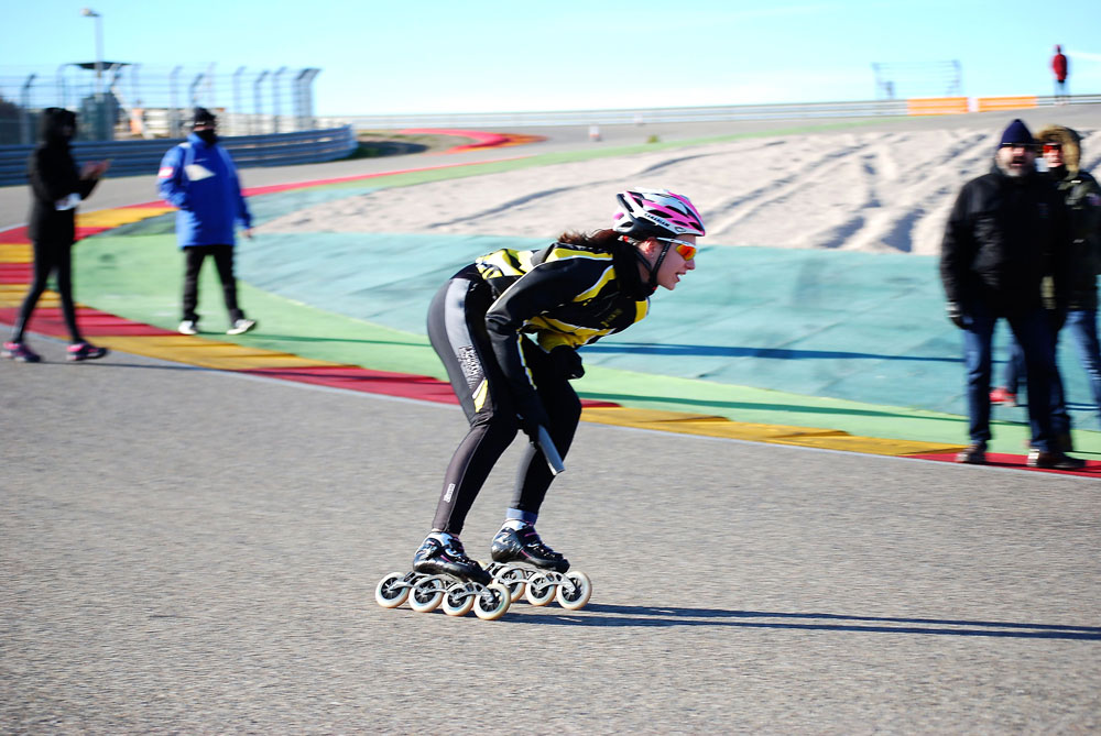 Velocidad - Fuertes rachas de viento en La Invernal de Alcañiz